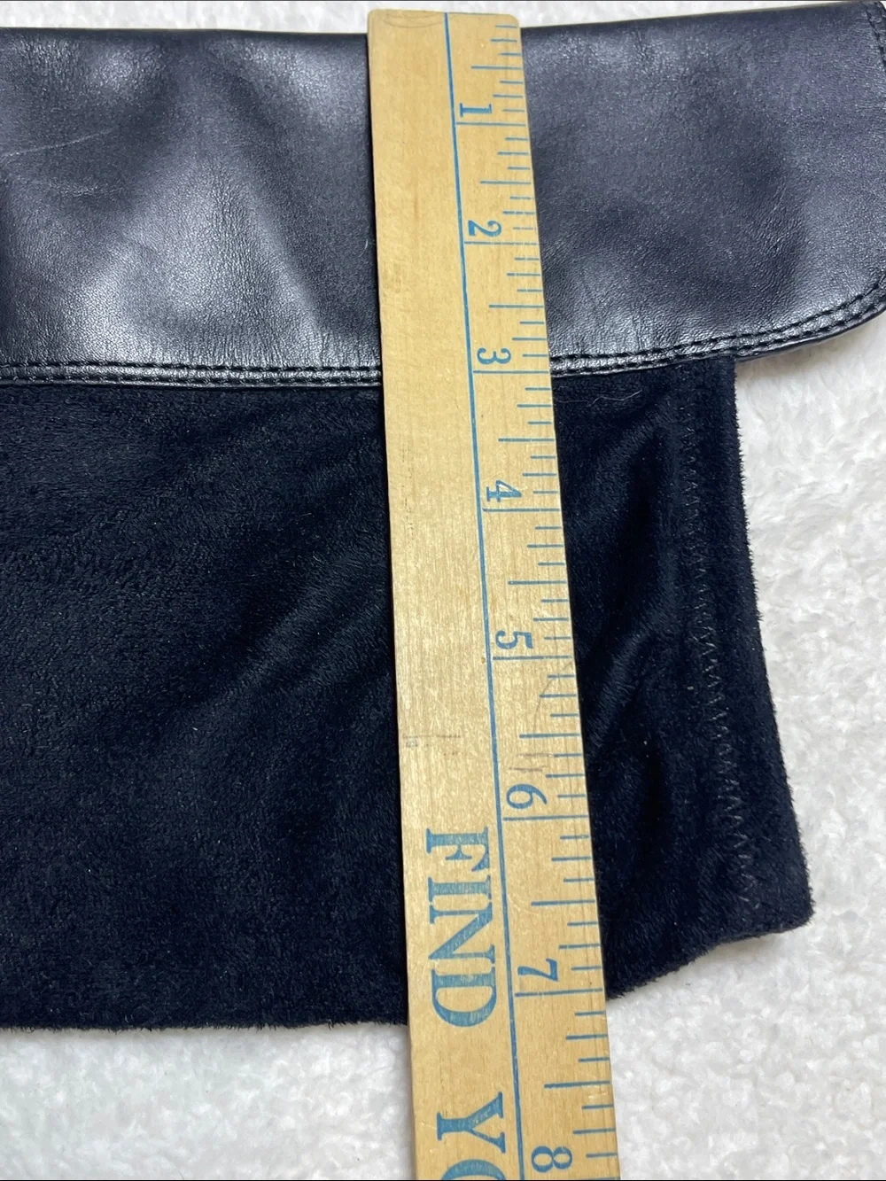 Cole Haan Black Over-the-Knee Leather & Stretch Fabric Boots Size 8B